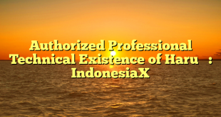 Authorized Professional Technical Existence of Haru   : IndonesiaX
